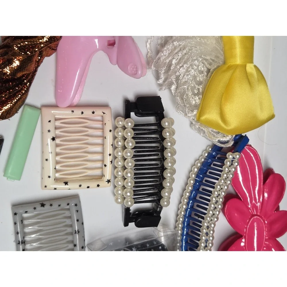 Vintage 80s 90s Hair Barrettes Banana Claw Clips Goody Mixed Lot